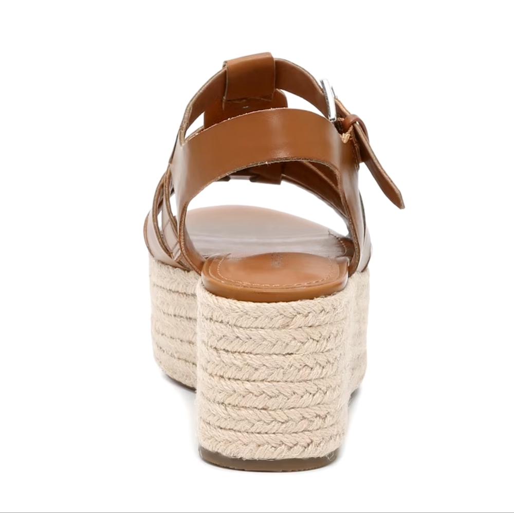 👣MARC FISHER Joven Espadrille Wedge Sandal in Natural Beige - Picture 4 of 17